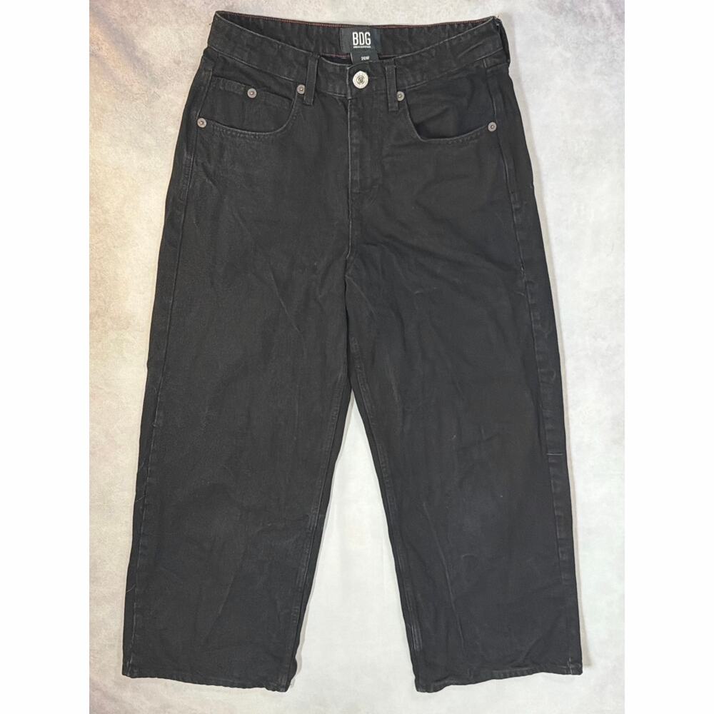 BDG Urban Outfitters High Rise Black Wide Leg Skate Jeans Size 26W
